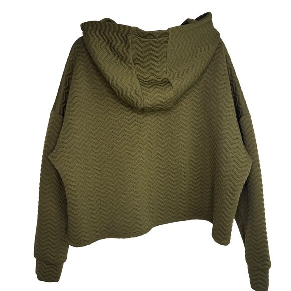 Primark‎ Cares Olive Green Hooded Tracksuit Chevron. Bottom L, Top Oversized 2XL - Picture 4 of 13